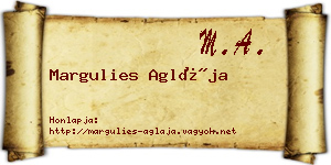 Margulies Aglája névjegykártya
